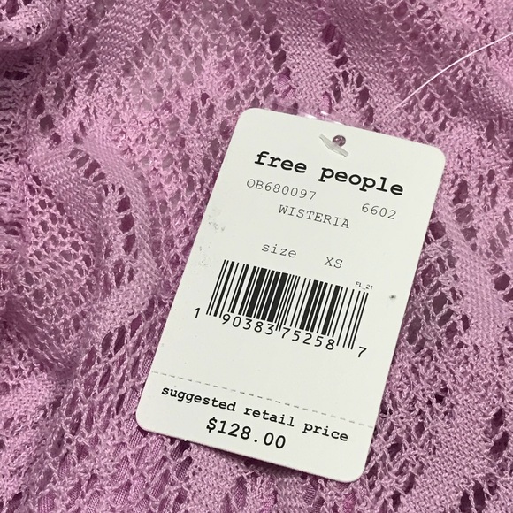 Free People• NWT Mock Neck Lace Dress - Picture 3 of 3